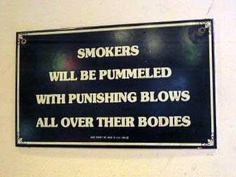 Smokers Will Be Pummeled With Punishing Blows All Over Their Bodies