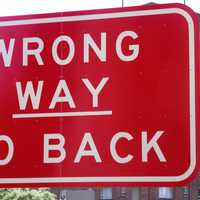 Wrong way - go back